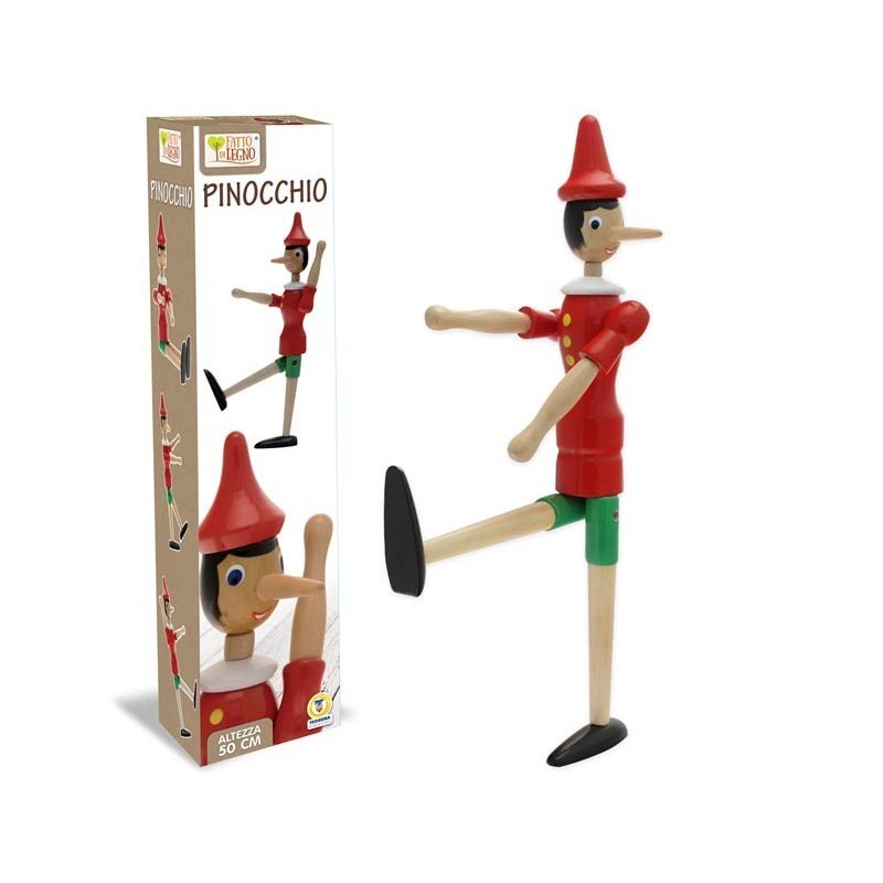 Pinocchio in legno 50 cm